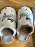 名創(chuàng  )優(yōu)品（MINISO）趣味刺繡小狗居家保暖毛毛棉拖鞋男女冬 栗子棕 38-39 曬單實(shí)拍圖