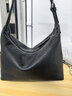 裘真38節禮物【明星推薦】經(jīng)典hobo包植鞣牛皮腋下通勤休閑餃子女包 黑色-小號 小包/大包 曬單實(shí)拍圖