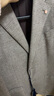 威可多（VICUTU）男士休閑西服上衣格紋百搭商務(wù)西裝外套 灰色格紋 175B 曬單實(shí)拍圖