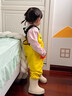 漁多多兒童趕海連體褲玩水褲雨靴一體幼兒園親子戶(hù)外涉水服連體下水褲 黃色加油鴨 35 【鞋內長(cháng)21.5cm】身高140-150cm 曬單實(shí)拍圖