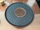 唐豐烏金石茶盤(pán)家用圓形功夫茶具托盤(pán)儲蓄水型小型茶臺茶海 曬單實(shí)拍圖