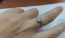 芮愛(ài)VRAI 心形六爪圓鉆婚戒 明星同款 結婚鉆石戒指培育真鉆 鉑金戒托 D色/凈度VVS 甄選IGI證書(shū)+鉑金托 1克拉 曬單實(shí)拍圖