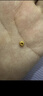 金玉白黃金轉運珠999足金小金珠DIY手串隔珠小配件金豆隔片珠寶首飾純金 光面算盤(pán)珠一顆：約0.03g 曬單實(shí)拍圖