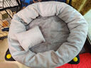 派樂(lè )特 貓窩狗窩保暖冬季秋天寵物貓咪毯墊子睡袋 灰色M+頭枕 曬單實(shí)拍圖