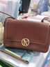VANESSA HOGAN VH女包枝禾休閑小包植鞣牛皮輕奢斜挎手提單肩包生日新年禮物 小號-可可紅棕 (附贈精美禮盒) 曬單實(shí)拍圖