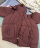 梵花秀（fanhuaxiu）50多歲媽媽秋冬棉衣大碼小個(gè)子冬季棉襖加厚中老年人羽絨棉服女款 酒紅 品牌棉衣 XL 建議穿90-105斤 曬單實(shí)拍圖