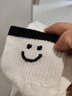 歐迪芬6雙女士襪子女純棉100%秋冬10A抑菌防臭可愛(ài)笑臉舒適透氣中筒襪女 曬單實(shí)拍圖