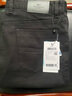 七匹狼【磨毛內里】彈力牛仔褲男2025冬新款休閑通勤直筒加厚長(cháng)褲 001(黑色) 33 A 曬單實(shí)拍圖