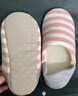 兒童包跟棉拖鞋靜音男孩新款室內木地板防滑軟底家居春秋棉鞋女童 粉色條紋 20 內長(cháng)15cm (適合腳長(cháng)14-15cm) 曬單實(shí)拍圖