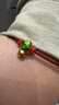 LIU GUI FU JEWELRY富甲四方黃金手鏈女生足金烏龜轉運珠紅繩生日禮物送女朋友老婆 足金招財龜手繩 0.44g 曬單實(shí)拍圖