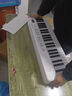 諾曼可折疊電鋼琴88鍵力度鍵電子鋼琴便攜成人兒童幼師演奏演出專(zhuān)業(yè)琴 可折疊88鍵基礎版(白色) 官方標配 曬單實(shí)拍圖