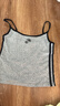 UR夏季新款女裝時(shí)尚撞色拼接印花短款吊帶背心UYY450193 花灰 L 曬單實(shí)拍圖