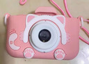 活石（LIVING STONES）兒童相機照相機7-14歲3-6高清數碼拍照玩具女孩生日禮物12歲 粉128G超清丨9600w雙攝+全包硅膠 學(xué)生迷你相機新年禮物兒童節給女生 曬單實(shí)拍圖
