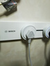 博世（BOSCH）太空鋁明裝超薄軌道插座餐邊柜G4系可移動(dòng)滑動(dòng)墻壁開(kāi)關(guān)插線(xiàn)板導軌滑軌插座8000W 0.75米+4插座白 曬單實(shí)拍圖