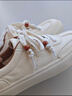 森達德訓鞋女2026春季新款純色經(jīng)典休閑小白板鞋ZTK17AM6 米白 37 曬單實(shí)拍圖