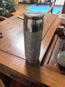 琪虎純鈦保溫杯高檔燜茶杯茶水分離水杯戶(hù)外泡茶禮品定制皓月銀400ml 曬單實(shí)拍圖