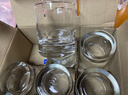 Ocean玻璃杯家用待客耐熱水杯牛奶杯205ml6只裝贈托盤(pán)+杯架套裝 曬單實(shí)拍圖