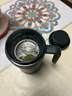 膳魔師（THERMOS）保溫杯子530ml茶杯帶茶漏男女士便攜泡茶保冷水杯子TCNE-500S-DG 曬單實(shí)拍圖
