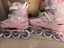 美洲獅（COUGAR）輪滑鞋兒童可調男女童套裝 溜冰鞋專(zhuān)業(yè)平花旱冰鞋直排輪 MZS321夢(mèng) 曬單實(shí)拍圖