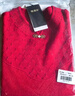 恒源祥羊毛衫女100純羊毛新中式中年媽媽裝50-60洋氣本命年打底紅色毛衣 曬單實(shí)拍圖