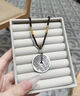 中國黃金（CHINA GOLD）足銀山鬼花錢(qián)吊墜男女款復古銅錢(qián)項繩項鏈婦女節生日禮物送男女友 勿拍【品牌禮盒】 曬單實(shí)拍圖