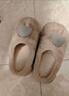 俞兆林（YUZHAOLIN）可愛(ài)蘑菇棉拖鞋女情侶居家用室內保暖毛絨棉拖鞋男 YG256 曬單實(shí)拍圖