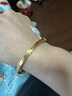 牧迪5G黃金碎冰冰手鐲女999足金爆閃碎碎冰手環(huán)實(shí)心真純金包銀手鐲子 約20克碎碎冰手鐲/1.81克金 60圈口-卡6寬度 曬單實(shí)拍圖