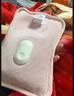 彩虹暖手寶熱水袋電熱暖手寶暖肚子暖水袋暖腳暖身暖手寶寶充電 粉色 曬單實(shí)拍圖