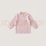 巴厘小豬寶寶打底衫男童春秋T恤兒童半高領(lǐng)衣服秋冬加絨保暖內搭女童上衣 藕粉 90 曬單實(shí)拍圖
