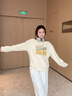 都市麗人圓領(lǐng)衛衣女款2026年最新款春秋小個(gè)子校園無(wú)帽套頭時(shí)尚慵懶風(fēng)上衣 曬單實(shí)拍圖