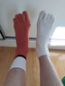 棉武器五指襪女士四季分腳趾襪五指襪中筒5趾指頭襪子女款 曬單實(shí)拍圖