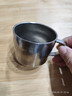 鈦杯純鈦杯子帶把手雙層咖啡杯家用牛奶杯簡(jiǎn)約茶杯下午茶廣告杯 150毫升純鈦咖啡杯結晶 150 曬單實(shí)拍圖