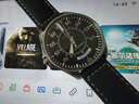 漢米爾頓（Hamilton）漢密爾頓卡其航空飛行員雙歷42黑盤(pán)皮帶瑞士手表男士機械表禮物 曬單實(shí)拍圖
