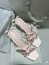CHARLES&KEITH26春新品蝴蝶結細帶高跟鞋露趾涼拖鞋生日禮物CK1-60920425 Light Pink淺粉色 40 （255） 曬單實(shí)拍圖