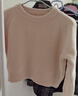 軟糯短款套頭毛衣女2025秋冬新款小個(gè)子慵懶風(fēng)寬松顯瘦針織打底衫 杏色 L 建議106-115斤 曬單實(shí)拍圖