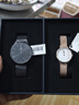 丹尼爾惠靈頓（DanielWellington）【女神節禮物】DW情侶對表情侶手表男女款一對輕奢流金石英鋼帶 曬單實(shí)拍圖