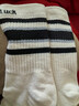 俞兆林5雙襪子女士中筒襪條紋高幫長(cháng)筒襪春夏季運動(dòng)ins潮襪外穿配鯊魚(yú)褲 曬單實(shí)拍圖