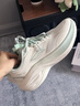 李寧凌波v2丨跑步鞋女鞋春夏季透氣低幫輕彈厚底增高跳繩運動(dòng)鞋 云霧白-3 36 曬單實(shí)拍圖