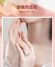 中國黃金甜心之戀愛(ài)心銀戒指女托帕石鉆戒生日禮物女朋友老婆結婚紀念日 甜心之戀女戒-托帕石-刻字賀卡 曬單實(shí)拍圖