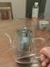 金灶（KAMJOVE） 茶水分離泡茶壺飄逸杯 花茶壺  不銹鋼過(guò)濾花茶壺耐熱玻璃茶具 A-06【500ml】 曬單實(shí)拍圖