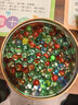玻璃彈珠 混色玻璃珠  魚(yú)缸裝飾彈珠  小玻璃球大號 2.5厘米100粒 曬單實(shí)拍圖