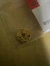 第一福古法投資黃金吉言金隔片足金999小配件隔珠配飾DIY擺件送女友男友 吉祥如意吉言金 約0.85g 不含繩子（按實(shí)發(fā)克重多退少補） 曬單實(shí)拍圖