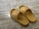 優(yōu)調負跟拖鞋女厚底居家防滑室內拉筋前高后低情侶拖鞋夏 黃色 35-36 曬單實(shí)拍圖