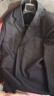 馬尼亞袋鼠【次日達可選】秋冬新款西服套裝男士修身商務(wù)正裝外套職業(yè)西裝整 (西服+西褲+襯衫)黑色7件套 5XL 【155-175斤】 偏小 曬單實(shí)拍圖