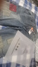 倉石一樹(shù)潮牌高端牛仔褲男士2025新款拼接寬松休閑補丁闊腿直筒復古長(cháng)褲 牛仔藍 XL 曬單實(shí)拍圖