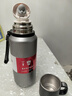 恩爾美（nRMEi）保溫杯大容量男款茶水分離316不銹鋼悶泡茶杯男士專(zhuān)用便攜水杯壺 【316+茶水分離】槍灰800ml 曬單實(shí)拍圖