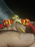 中國黃金（CHINA GOLD）生肖馬黃金手鏈女士足金招財小馬手繩情人節生日禮物送女朋友老婆 【今/次日達】招財小馬手繩【紅繩】約0.3g 曬單實(shí)拍圖