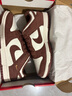 耐克女子輕便膠底運動(dòng)鞋春季平底低幫板鞋NIKE DUNK LOW IB4417 104帆白/紅棕色/金屬金 38 曬單實(shí)拍圖