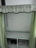 好脈簡(jiǎn)易衣柜全折疊紗窗布衣柜出租房免安裝展開(kāi)即用 RB132 松霜綠 曬單實(shí)拍圖