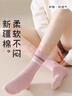 北極絨襪子女士100%純棉10A抗菌防臭中筒襪多巴胺女生長(cháng)筒襪秋冬季潮7雙 曬單實(shí)拍圖